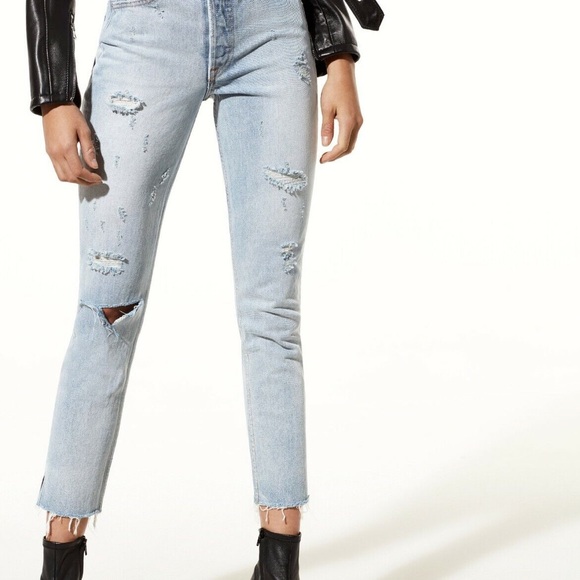 GRLFRND Karolina Skinny Jeans in Don’t Cry Daddy - Picture 1 of 7